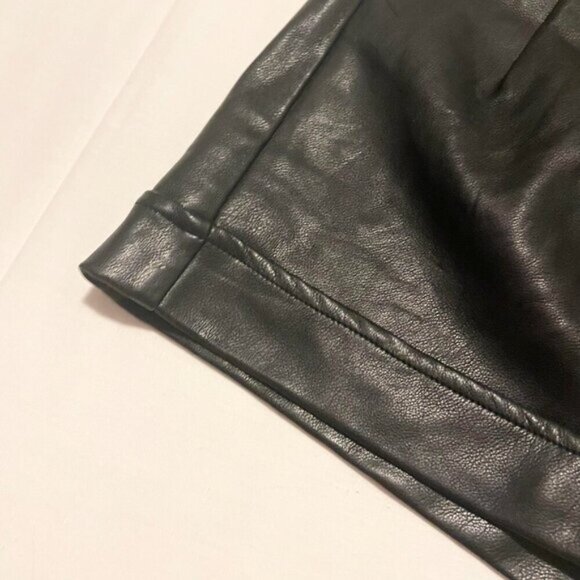 Dynamite Faux Leather Jet Black Shorts Womens Size Small - Picture 10 of 16